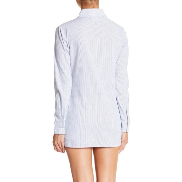 Sam Edelman Cotton Striped Embroidered Top Size S - Picture 3 of 10